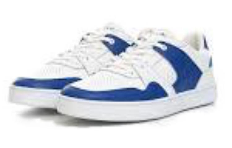 CELINE Low-Top Lace-Up Round Toe Sneaker 'White Blue' 圖 2