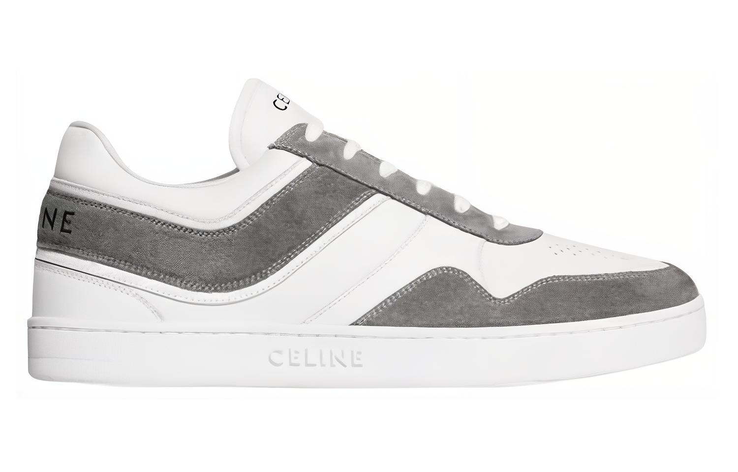 Order CELINE Low Lace Up Abu Putih Optik 349223721C.09OP