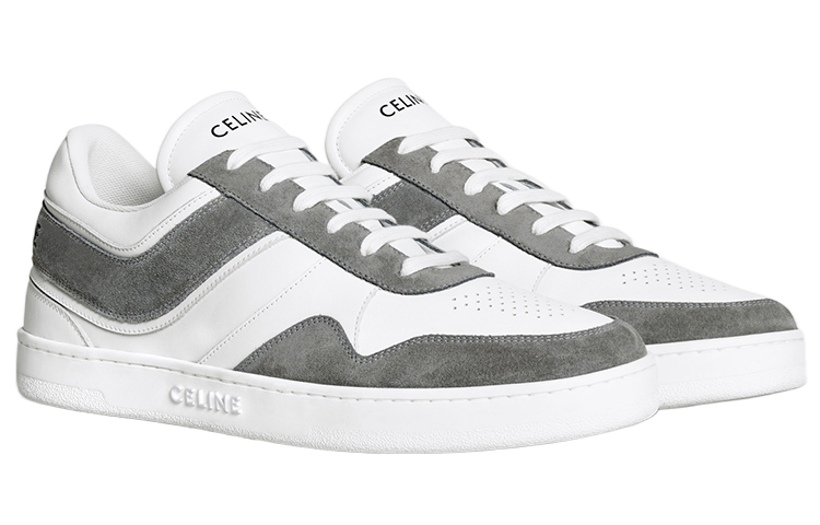 Lookbook CELINE Low Lace Up Abu Putih Optik 349223721C.09OP