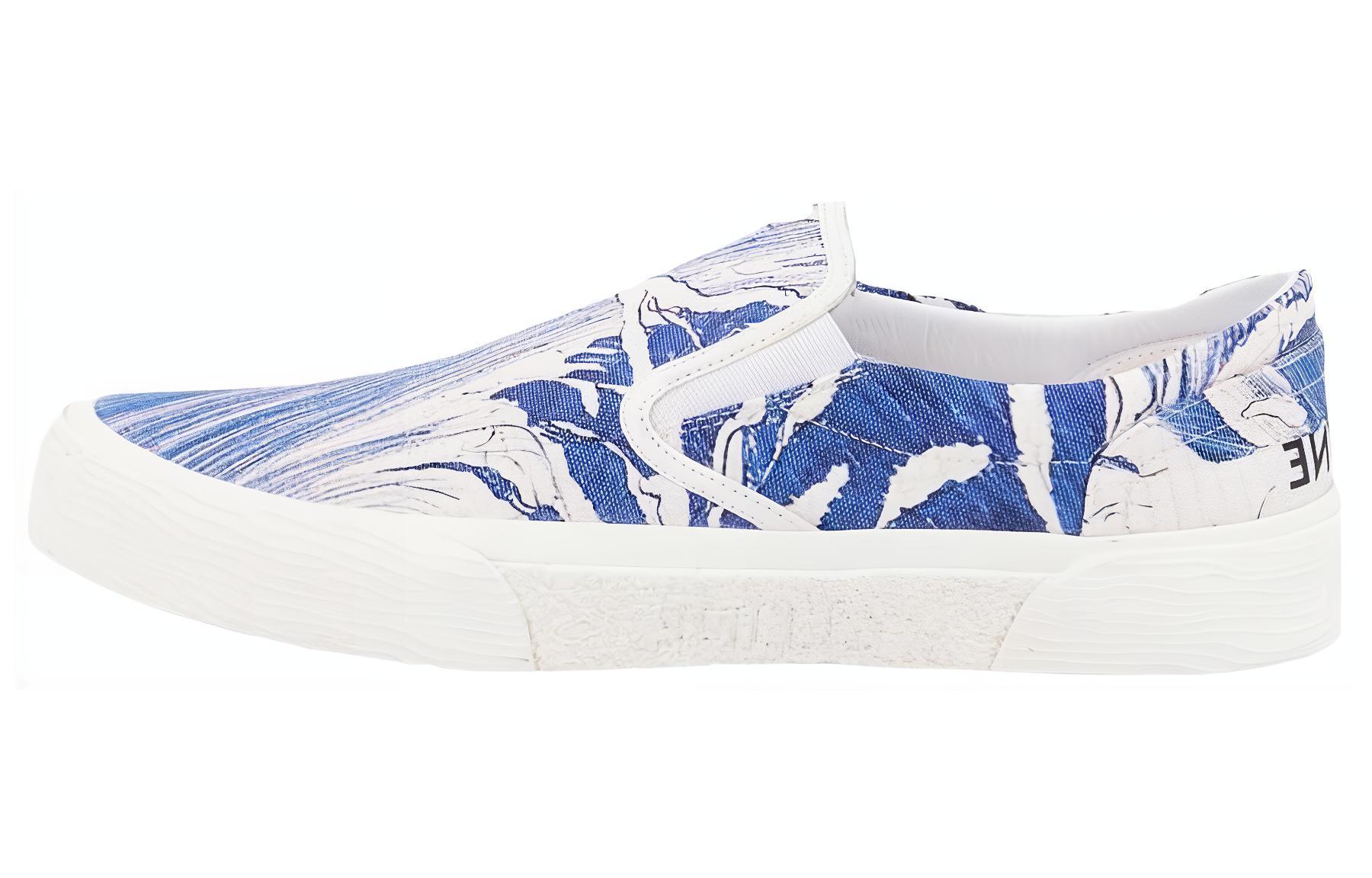 CELINE Low Top 'Printed Distressed White Blue' 346932261C.07BH