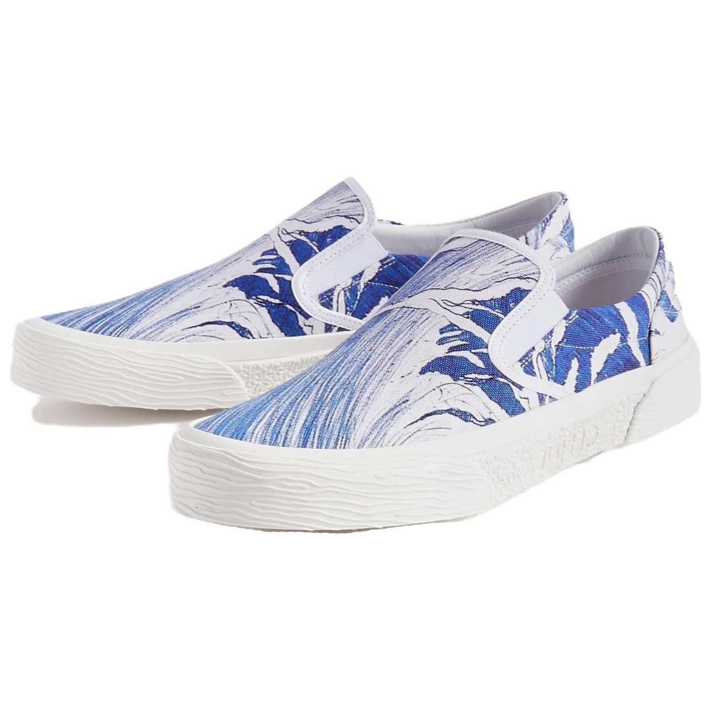 CELINE Low Top 'Printed Distressed White Blue' 圖 4
