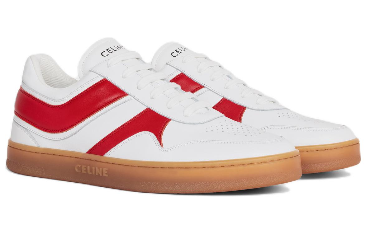 CELINE Low Top Lace-Up Sneaker 'Red White' 圖 2