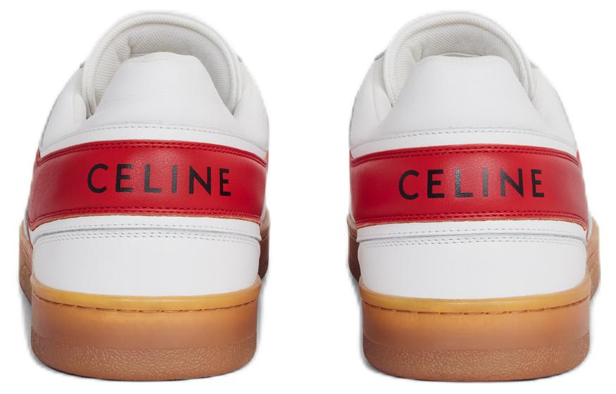 CELINE Low Top Lace-Up Sneaker 'Red White' 圖 3