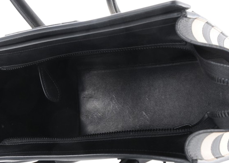 Lookbook Celine Luggage Bicolor Micro Negro/Beige