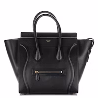 Celine Luggage Calfskin Mini Black Celine Luggage Calfskin Mini Black