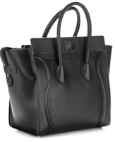 Order Celine Luggage 小牛皮迷你黑色手袋
