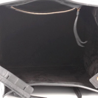 セリーヌ ラゲージ クロコ型押しファントム ブラック Lookbook セリーヌ ラゲージ クロコ型押しファントム ブラック