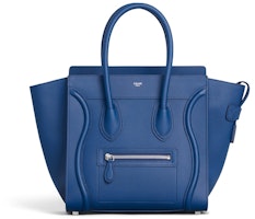 Celine Luggage Drummed Micro Dark Indigo Celine Luggage Drummed Micro Dark Indigo