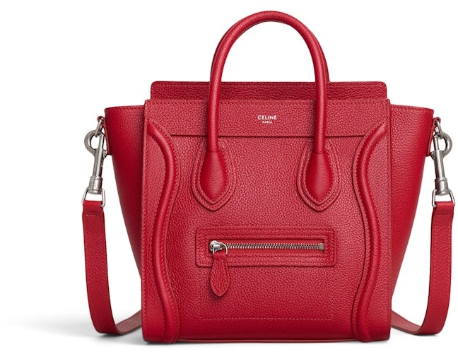 celine-luggage-drummed-nano-red
