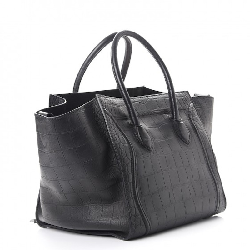 Order Celine Luggage Emas Medium Phantom Hitam