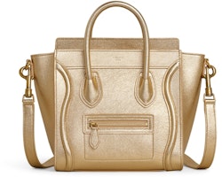 Celine Luggage Laminated Nano Gold Celine Luggage Laminated Nano Gold