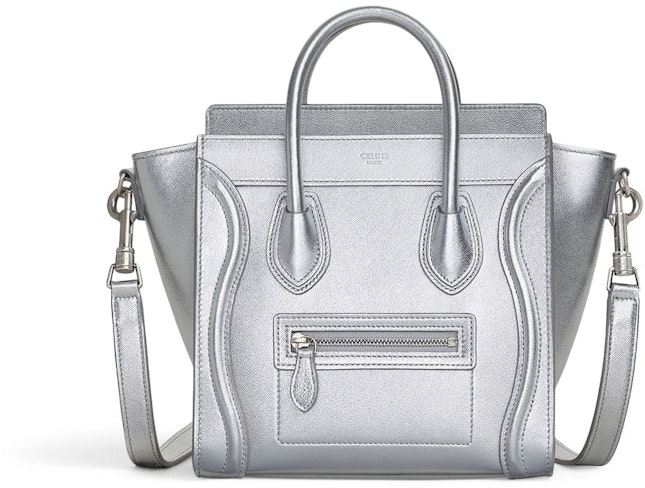 celine-luggage-laminated-nano-silver
