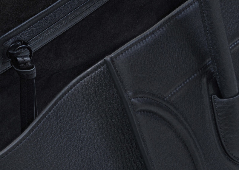 Lookbook Celine Luggage Phantom Mediano Negro