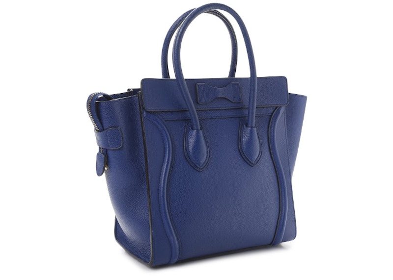 Order Celine Luggage Micro Biru Indigo