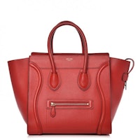 Celine Luggage Mini Coquelicot Celine Luggage Mini Coquelicot