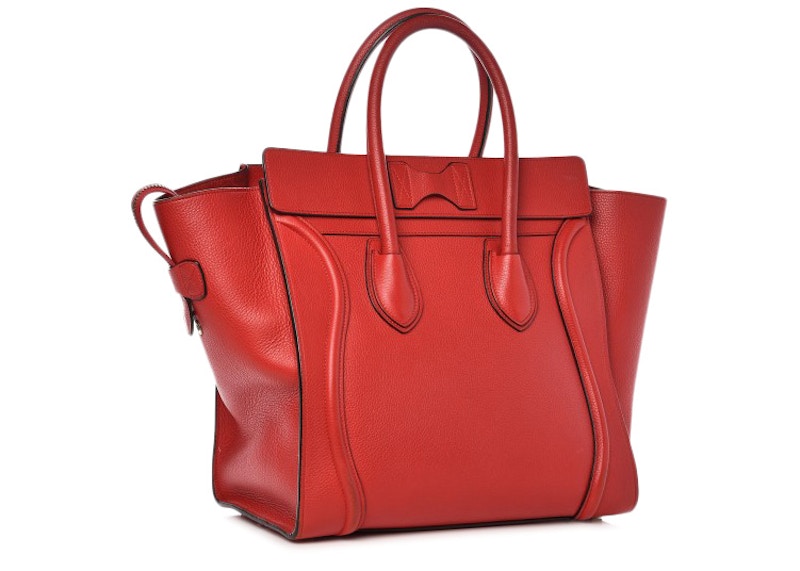 Order Celine Luggage Mini Rojo Coquelicot