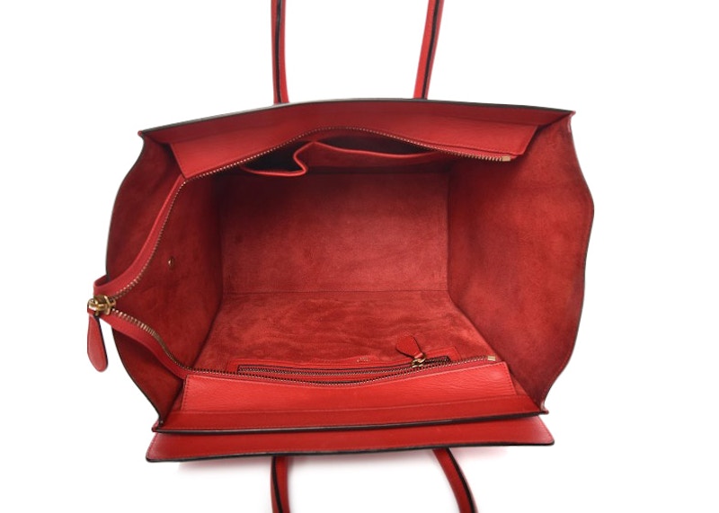 Lookbook Celine Luggage Mini Rojo Coquelicot