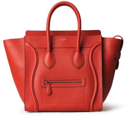 Celine Luggage Mini Vermillion Buy Celine Luggage Mini Vermillion