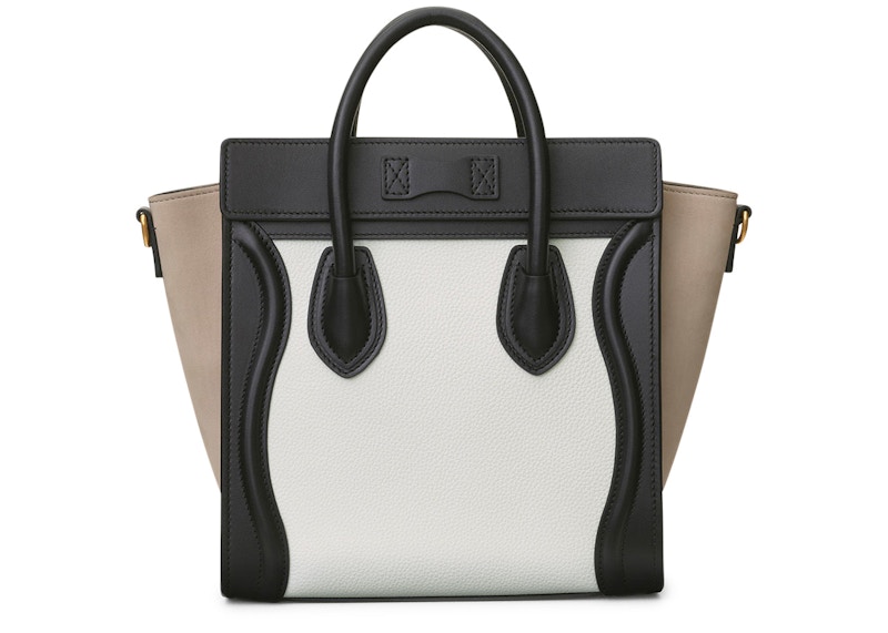 Order Celine Luggage Multicolor Nano Blanco/Topo Claro