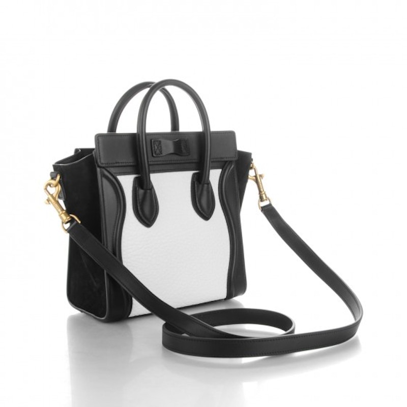 Order Celine Luggage Nano Blanco/Negro
