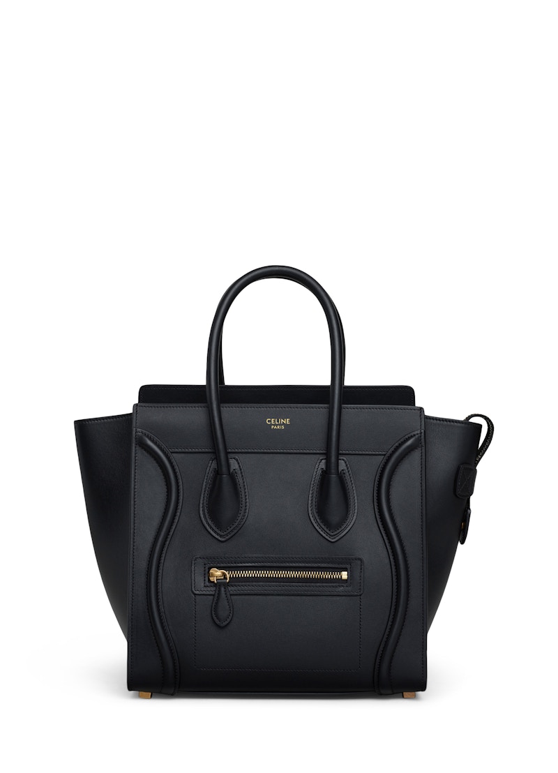 Celine Luggage Smooth Micro Black
