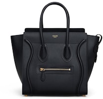 Celine Luggage Smooth Micro Black Celine Luggage Smooth Micro Black