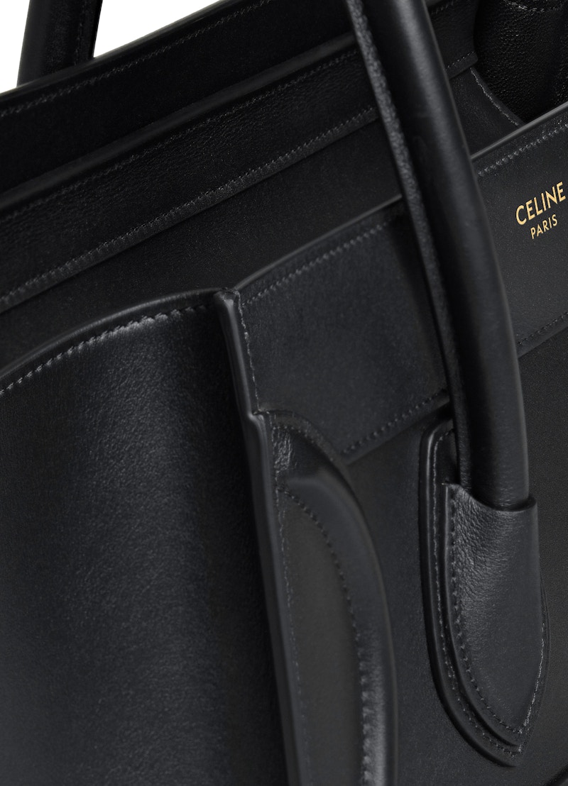 Lookbook Celine Beg Tangan Luggage Smooth Mikro Hitam