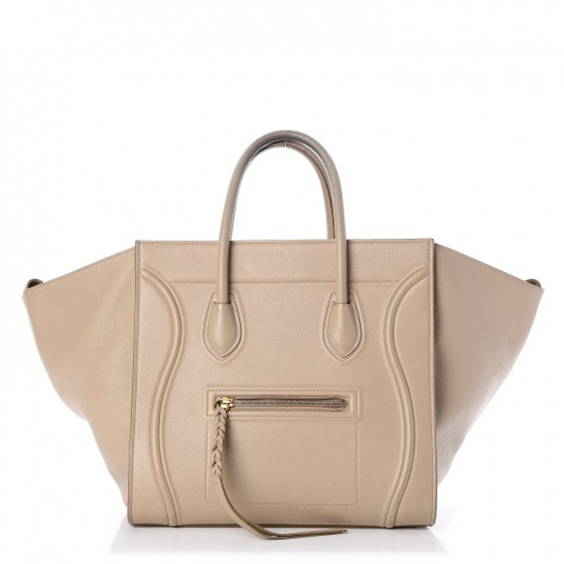 Celine Luggage Supple Calfskin Medium Phantom Beige