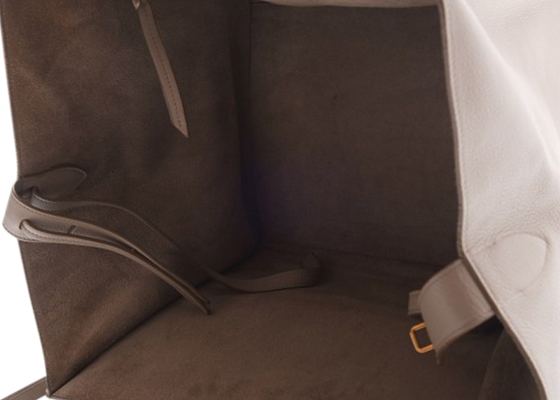 Lookbook Celine Luggage Phantom Mediano de Piel Beige Suave