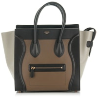 Celine Luggage Tricolor Mini Beige Celine Luggage Tricolor Mini Beige