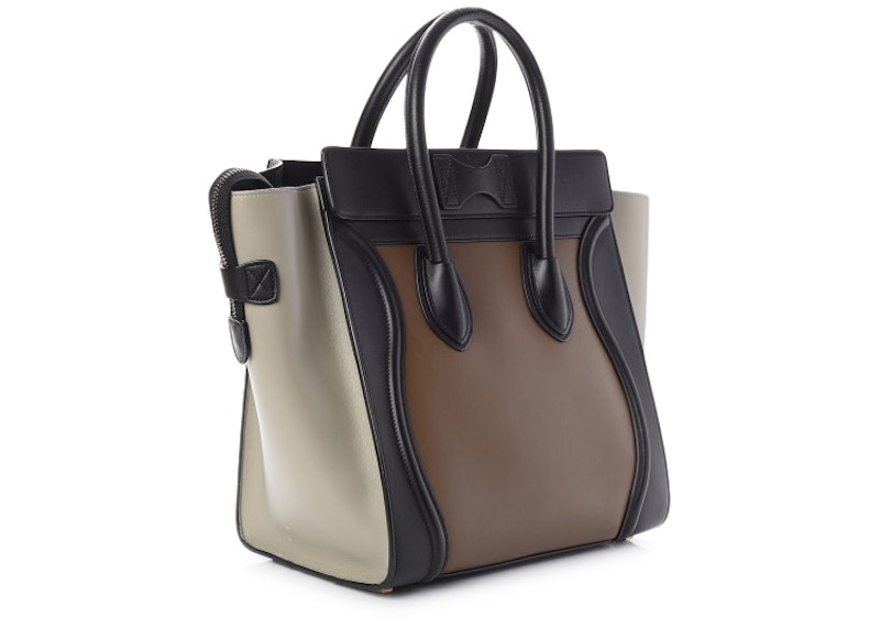Order Celine Luggage Tricolor Mini Beige Bolso