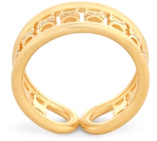 CELINE Maillon Triomphe Multi Gold-Finish Brass Ring. 46V386BRA-35OR CELINE Maillon Triomphe Multi Gold-Finish Brass Ring. 46V386BRA-35OR