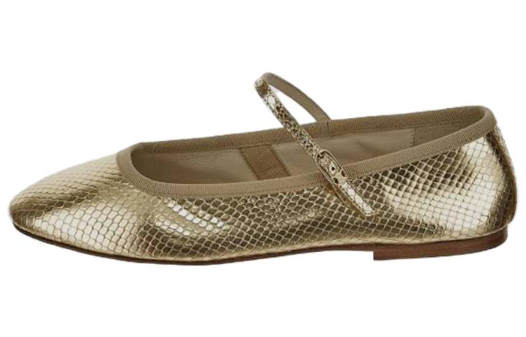 CELINE Mary Jane Ballerina Les Ballerines Light Gold (Womens) 354673904C.35LG