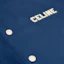 Shop CELINE Men’s Navy Blue SS24 Logo Print Loose-Fit Varsity Jacket. 2W22C227R-07MR