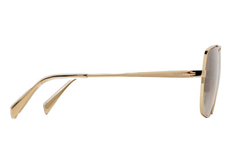 Order 赛琳金属框25偏光镜片太阳镜 金色/渐变棕