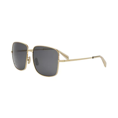 CELINE Metal Square Yellow Sunglasses Unisex Couple Style CL40284U