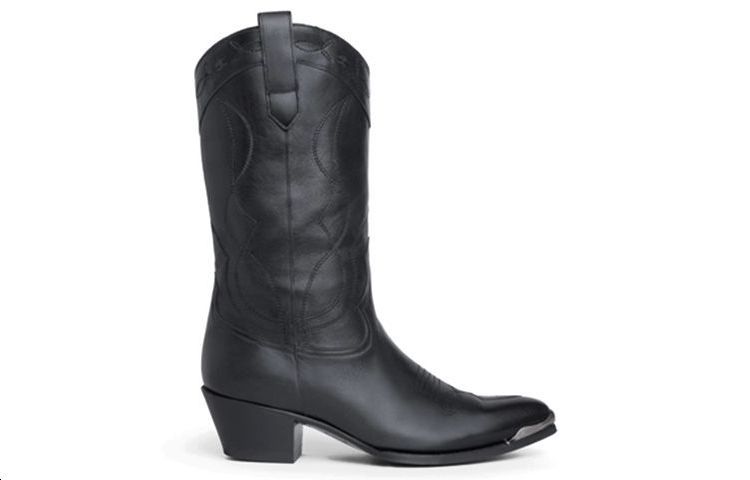 Order CELINE Metal Toe Cap Ankle Boots 'Black Calfskin' 344453492C.38NO