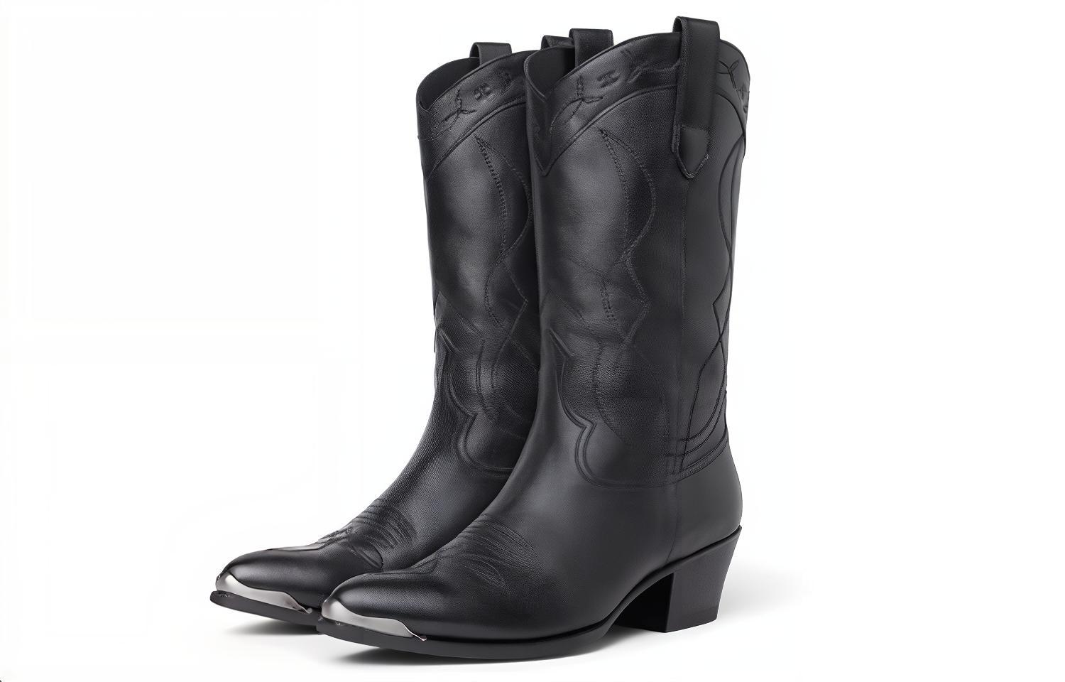 Lookbook CELINE Metal Toe Cap Ankle Boots 'Black Calfskin' 344453492C.38NO