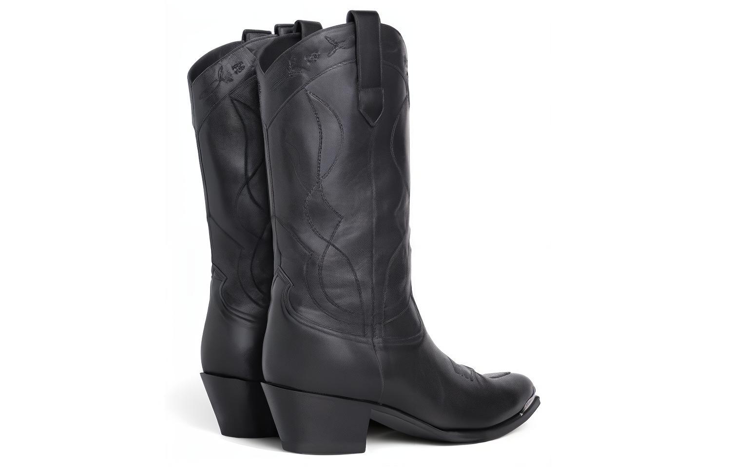 Purchase CELINE Metal Toe Cap Ankle Boots 'Black Calfskin' 344453492C.38NO
