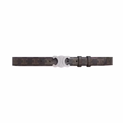 CELINE Minimalist Leather Belt Unisex Couple Style 45AKA2ACO