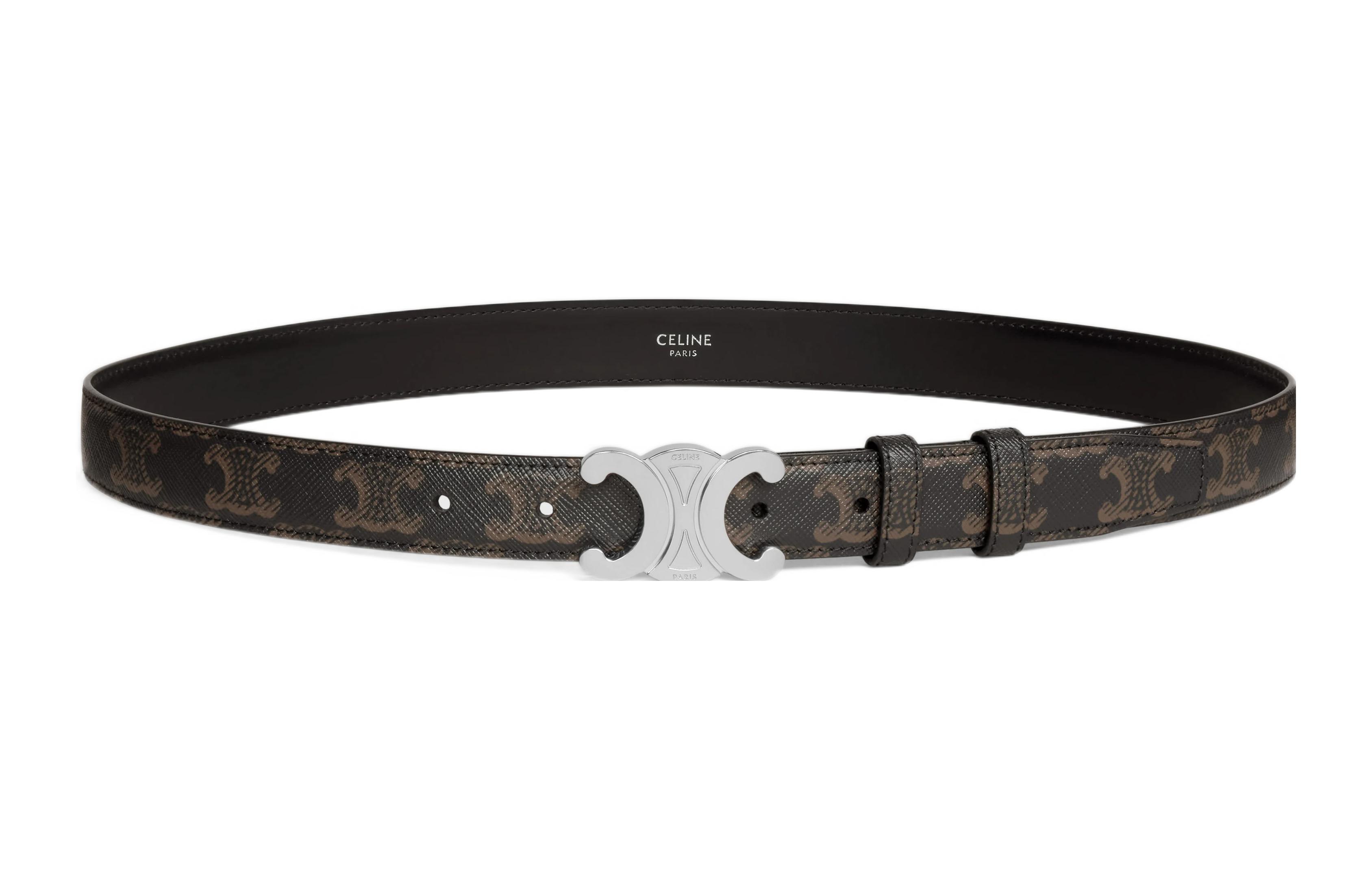 Lookbook CELINE Minimalist Leather Belt Unisex Couple Style 45AKA2ACO