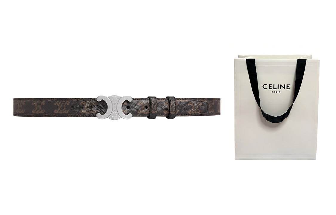 Details for CELINE Minimalist Leather Belt Unisex Couple Style 45AKA2ACO