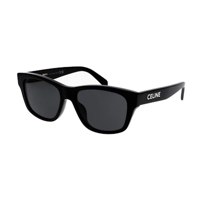 CELINE Minimalist Rectangle Sunglasses Black Unisex Fashion Trendy Pair CL40249U-01A