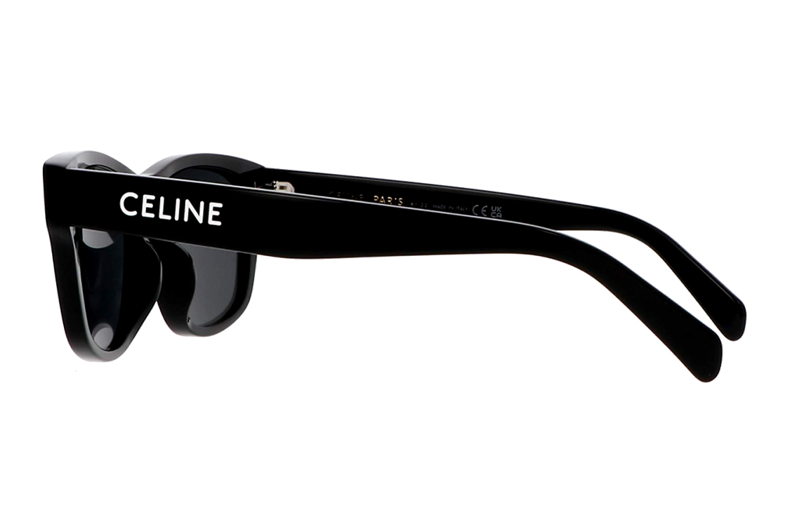 Shop CELINE Cermin Mata Minimalis Segi Empat Hitam Unisex Fesyen Trendy CL40249U-01A