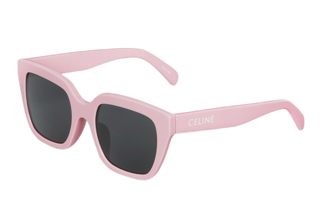 CELINE Monochroms 03 Acetate Pastel Pink Square Sunglasses Unisex Couples 4S198CPLB-24PP