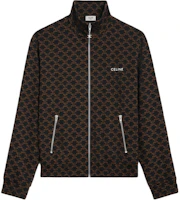 Celine Monogram Zip-Up Sports Jacket for Men in Black 2Y87G366T-39MB Celine Monogram Zip-Up Sports Jacket for Men in Black 2Y87G366T-39MB