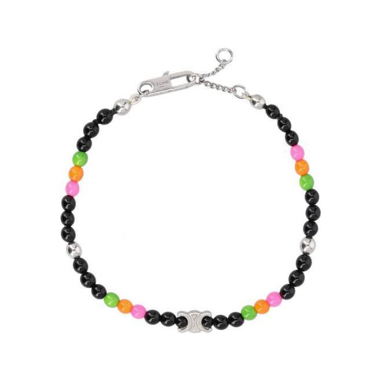 CELINE Multicolor Brass Bracelet for Men with Two-Tone Design. 461EB6OPB38ML