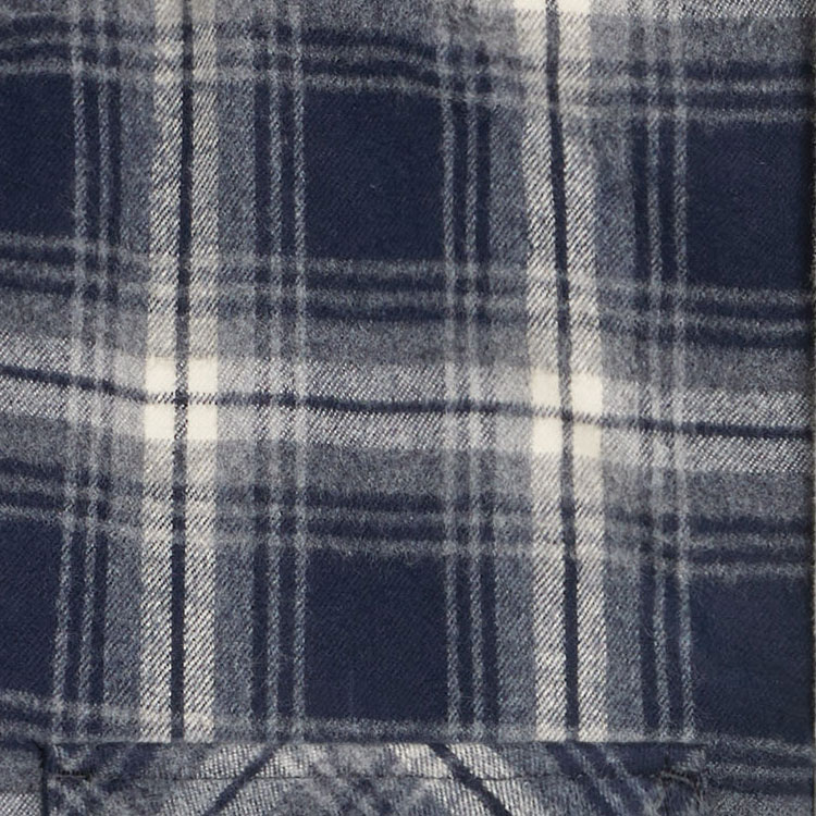 Details for Celine 深藍色格紋連帽外套搭配字母標誌與按扣設計 2W65B912X-07MR