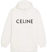 Celine Off-White Letter Logo Printed Casual Sweatshirt 2Y668670Q-01OB Celine Off-White Letter Logo Printed Casual Sweatshirt 2Y668670Q-01OB