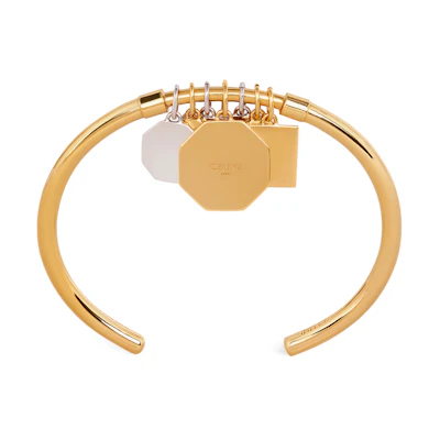 CELINE Original Design Brass Bracelet Unisex Couple Style 46V376BIG-35GS